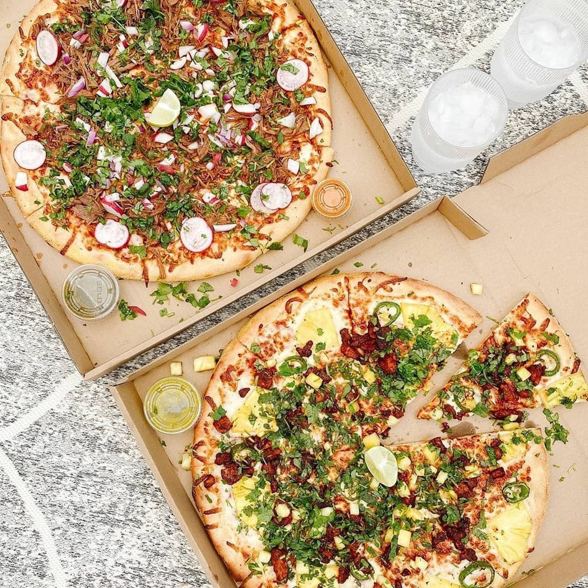 Every pizza gets its own salsa